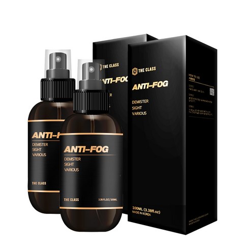 더클래스 안티포그 김서림 방지제, 100ml, 2개