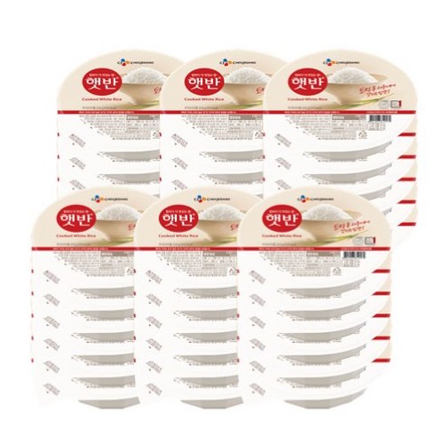 햇반 백미밥, 210g, 36개