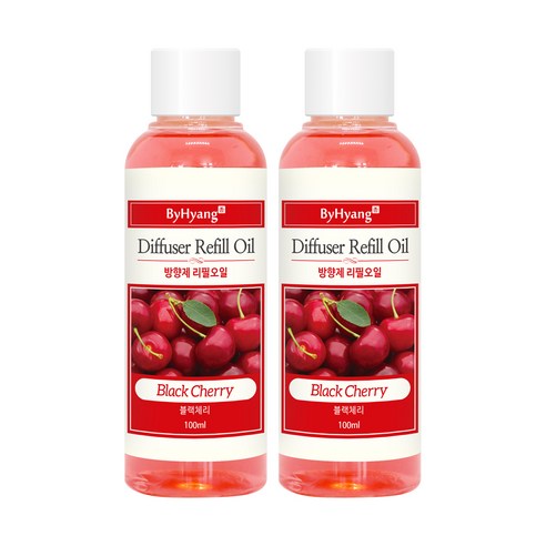 바이향 디퓨저 리필 오일 2p, 블랙체리, 100ml
