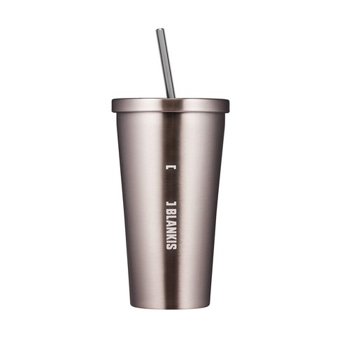 블랭키스 라운드 스텐 텀블러, 실버, 450ml