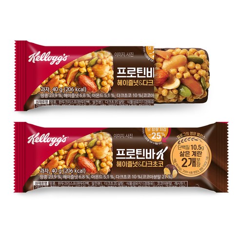 맛있고 영양가 있는 켈로그 프로틴바K로 건강한 간식을 즐기세요.