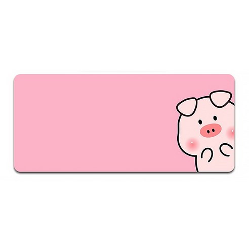 알럽컴 큐티 피그 마우스 장패드 400 x 900 x 3 mm, 핑크사이드피그, 1개