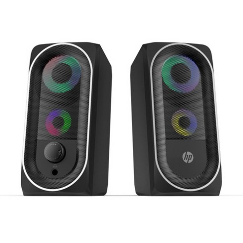 HP LED백라이트 멀티미디어 스피커 2.0CH 6W, 혼합색상, DHE-6001