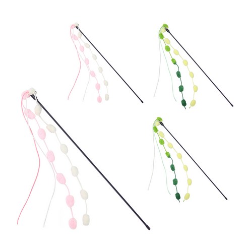 아티펫 고양이 마시멜로 확장 스틱 장난감 2종 x 2p 세트, 핑크, 그린, 1세트