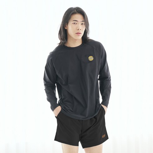 데이닉 남성용 에센셜 오버핏 긴팔 래쉬가드 상하의 세트