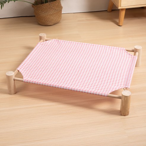 지앤와이 반려동물을 위한 핑크색 삼각형 공중 해먹 침대 1개