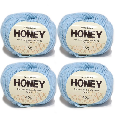 니뜨 허니 뜨개실 45g x 4p, 136 연소라