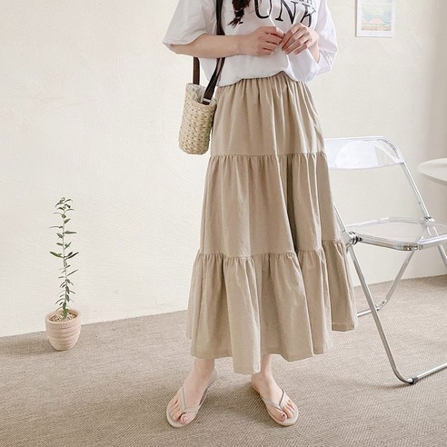 마더라이크 에일리 임산부 롱 스커트 y801