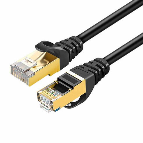 CableCreation CAT7 SSTP 프리미엄 10Gbps 랜케이블 5m, 블랙, 1개