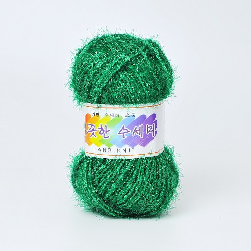 니터스 깨끗한 수세미 뜨개실 4p, 503 그린, 500cm