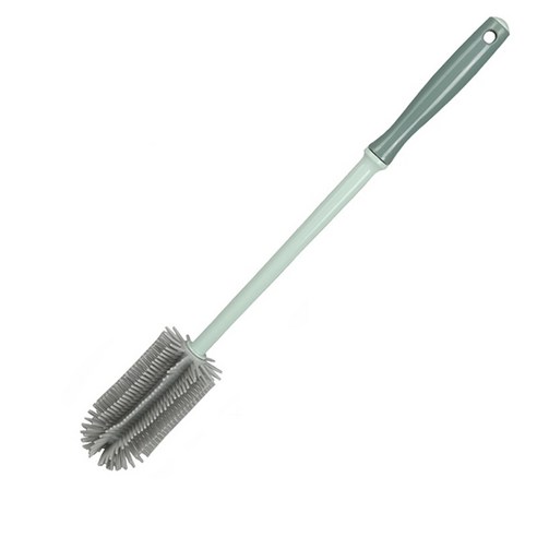 퀵살림 젖병 부드러운 컵 세척 브러쉬, 04 긴 손잡이 녹색, 1개