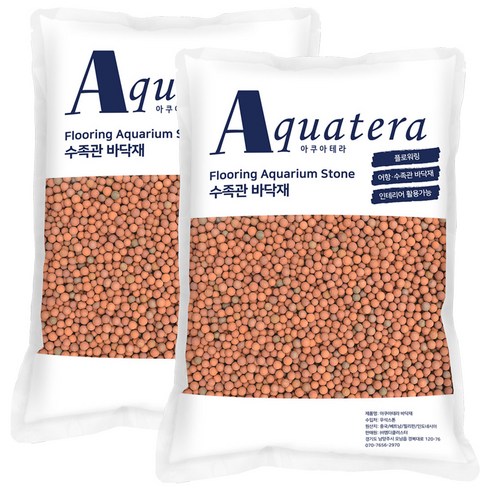 아쿠아테라 바이오샌드 3-4mm 3kg, 레드, 2개
