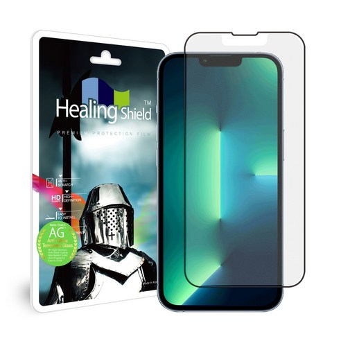 힐링쉴드 3D 풀커버 저반사 강화유리 휴대폰 액정보호필름 2p, 1개