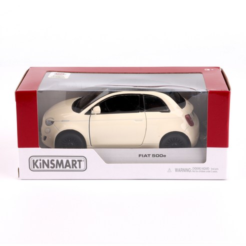 킨스마트 FIAT 500E 파스텔 컬러 다이캐스트, 아이보리, 1개