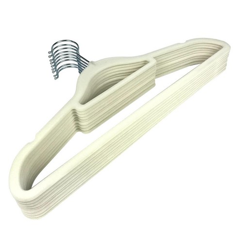 SNF 가정용 옷걸이 38cm, 04 오프 화이트, 10개