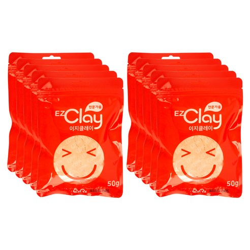 이지피아 이지클레이 10p, 살구, 50g, 1개