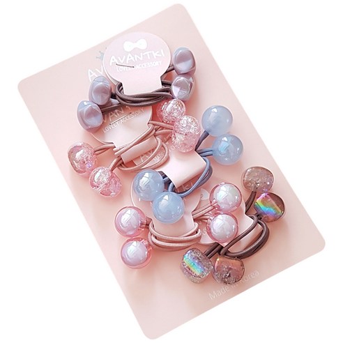 사랑스러운 우리 아이의 스타일을 완성하는 여아용 방울 헤어밴드 세트