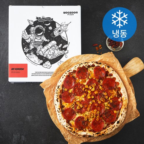 우주인피자 핫페퍼로니 (냉동), 418g, 1개, 1개입