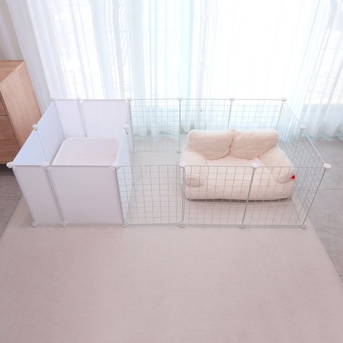 강아지의 안전, 편안함, 행복을 위한 다목적 울타리 케이지