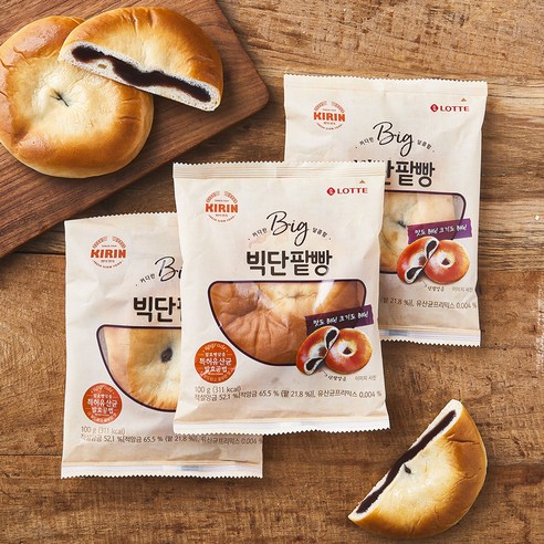 기린 빅단팥빵, 100g, 1개입, 3개
