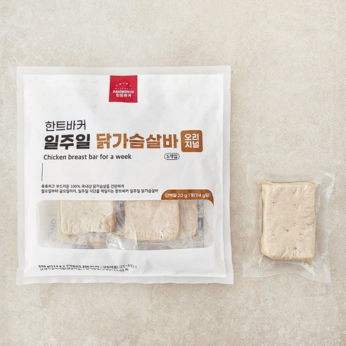 한트바커 일주일 닭가슴살바 오리지널, 114g, 1개, 5개입