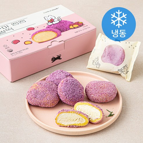 쿠캣 고구마 빵빵 찹쌀떡 (냉동), 40g, 8개입, 1개