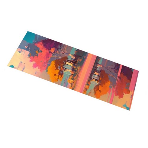 소니오 코지 패턴 소프트 스포츠 타월 30 x 100 cm, 13 레드우드, 1개