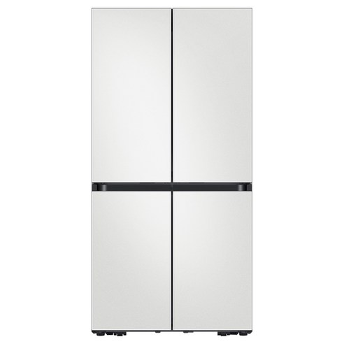삼성전자 비스포크 4도어 냉장고 메탈 키친핏 615L 방문설치, 코타 화이트, RF60C901301