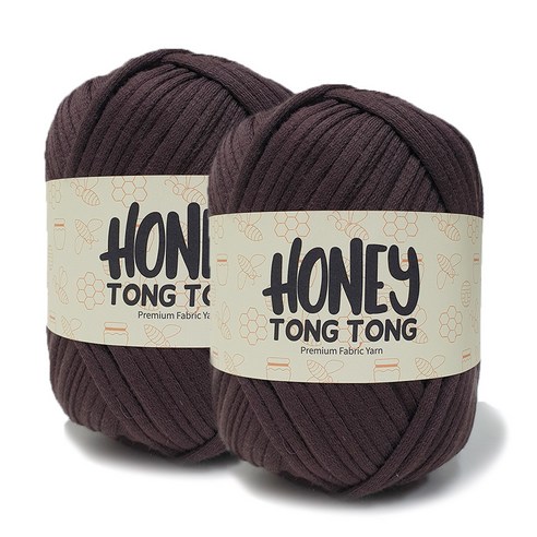 니뜨 허니 통통 뜨개실 100g x 2p, 119 다크브라운