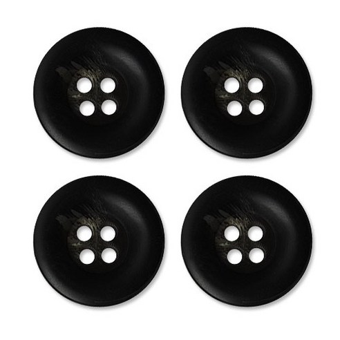 동대문단추왕 고급 무광 코트 가디건 단추 30mm, 브레인, 4개, 블랙 브레인