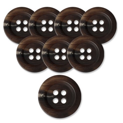 동대문단추왕 무광 코트 가디건 브라운 단추 23mm, 더샾, 8개