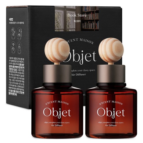 에이센트 오브제 차량용 디퓨저 100ml x 2p, 북스토어, 1개
