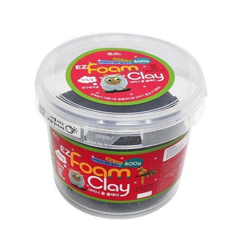 이지피아 이지 샤이니 폼클레이, 검정, 600g, 1개