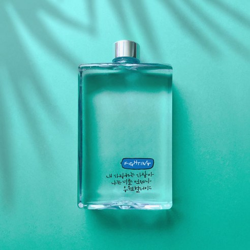 슬림 사각보틀, 11 내사랑하는 사람아(투명), 500ml, 1개