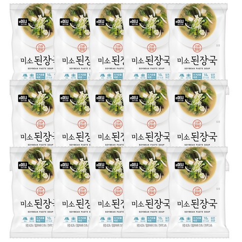 이델리 동림푸드 동결건조 미소된장국, 10g, 15개