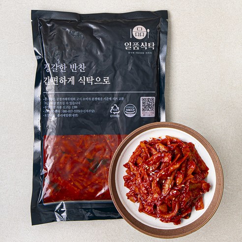 일품식탁 쫄깃 무말랭이, 1kg, 1개