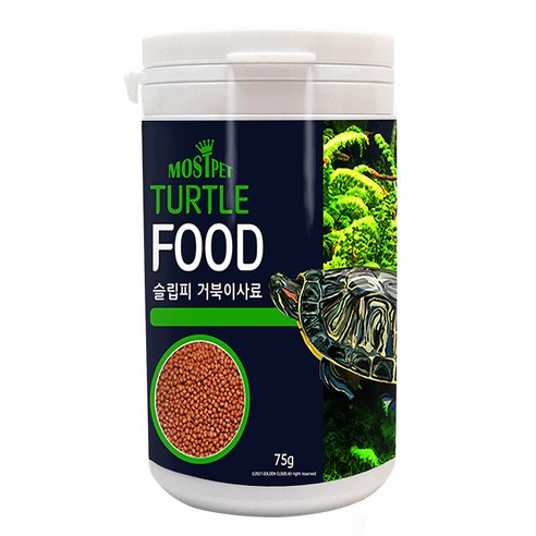 모스트펫 슬립피 거북이 사료, 75g, 1개