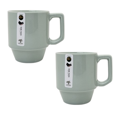 검트리 시드니 머그컵 대 300ml, 파우더블루, 2개