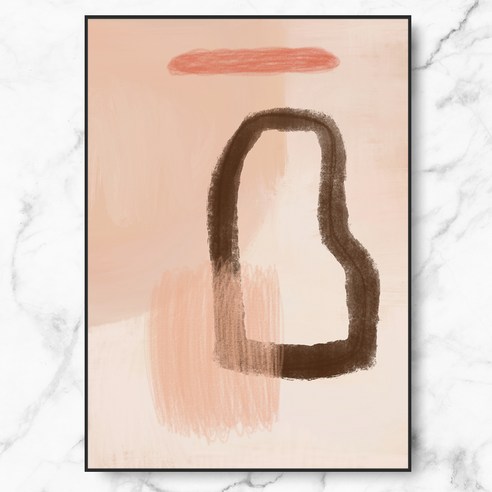 RYMD neutral palette no-1 메탈 액자, 블랙