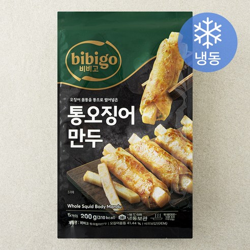 비비고 통오징어 만두 (냉동), 200g, 1개 200g × 1개, 개당 중량 × 수량 섬네일