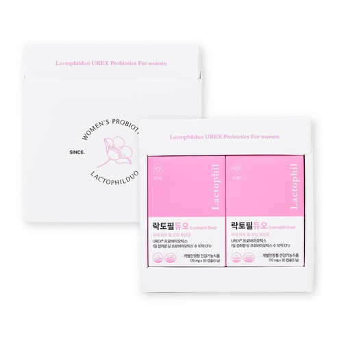 락토필듀오 질 유산균 선물세트 5.1g, 30정, 2개