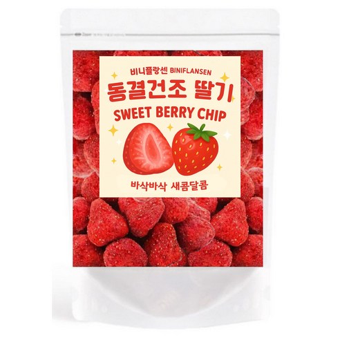 비니플랑센 동결건조 딸기 스윗베리칩, 300g, 1개