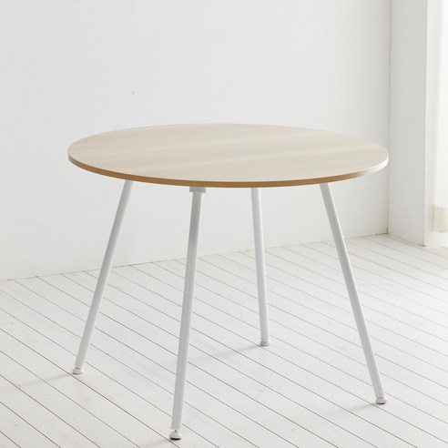 스칸디무드 쿠크 원형 4인용 식탁 테이블 1000, 메이플