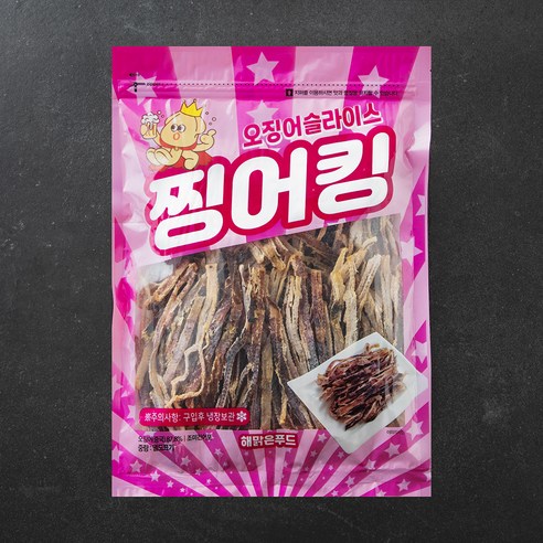 해맑은푸드 찡어킹 오징어 슬라이스, 1개, 350g