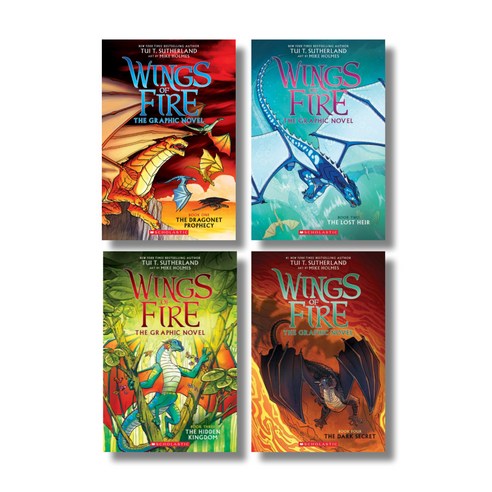 Wings of Fire Graphic Novels 1 + 2 + 3 + 4: A Graphic Novel Box Set SCHOLASTIC 전 4권 세트, 스콜라스틱