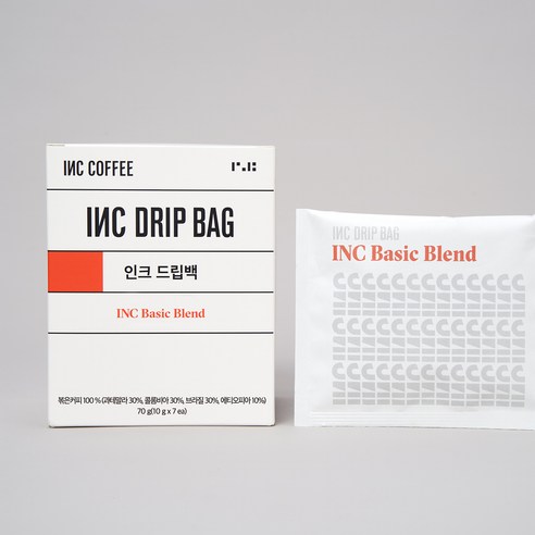 풍부한 맛과 편리함을 갖춘 인크커피 베이직 블렌드 드립백 커피