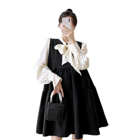 민성컴퍼니 임산부 리본 원피스