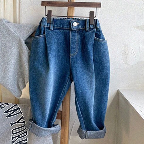 느엘 아동용 원턱청 기모 긴바지