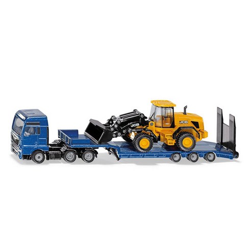 시쿠 MAN TGX 로우로더 트럭과 JCB 휠 로더 다이캐스트 SK1790, 혼합색상, 본품