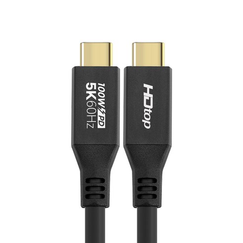 에이치디탑 USB4 C타입 썬더볼트3 케이블 HT-3C021, 1개, 80cm